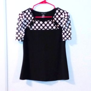 Small Black and White Shirt. Adele and May.